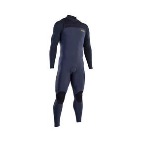 ION Seek Amp 3/2 Front Zip Neoprenanzug in Dunkelblau mit Frontreißverschluss, Frontalansicht