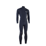 ION Static 3/2 Front Zip 2026 Neoprenanzug in Dunkelblau, Frontansicht, Ganzkörper-Wetsuit mit durchgehend Reißverschluss
