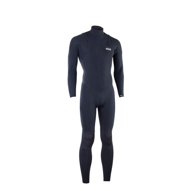 ION Static 3/2 Front Zip 2026 Neoprenanzug in Dunkelblau, Frontansicht, Ganzkörper-Wetsuit mit durchgehend Reißverschluss