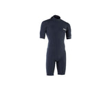 ION Static 2/2 Shorty Back Zip 2026 Neopren-Anzug in Dunkelblau, Frontansicht