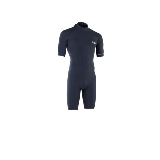 ION Static 2/2 Shorty Back Zip 2026 Neopren-Anzug in Dunkelblau, Frontansicht