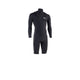 ION Element 2/2 Shorty LS Front Zip schwarz, Neopren-Kurzanzug mit Frontreißverschluss und langen Ärmeln, Vorderansicht
