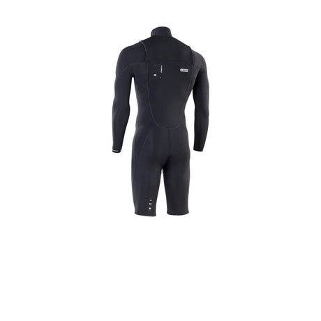ION Element 2/2 Shorty LS Front Zip 2026 schwarzer Neopren-Shorty mit Frontreißverschluss und langen Ärmeln, Rückansicht