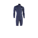 ION Element 2/2 Shorty LS Front Zip 2026 Neoprenanzug in Dunkelblau, Frontreißverschluss, Frontansicht