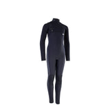 ION Capture Amp 5/4 Front Zip Junior Neoprenanzug in Schwarz, Vorderansicht
