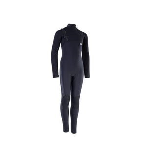 ION Capture Amp 5/4 Front Zip Junior Neoprenanzug in Schwarz, Vorderansicht