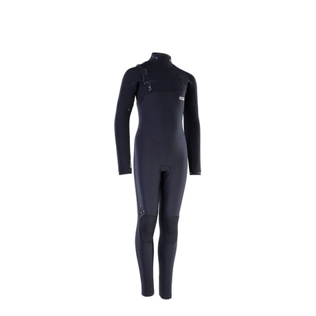 ION Capture Amp 5/4 Front Zip Junior Neoprenanzug in Schwarz, Vorderansicht