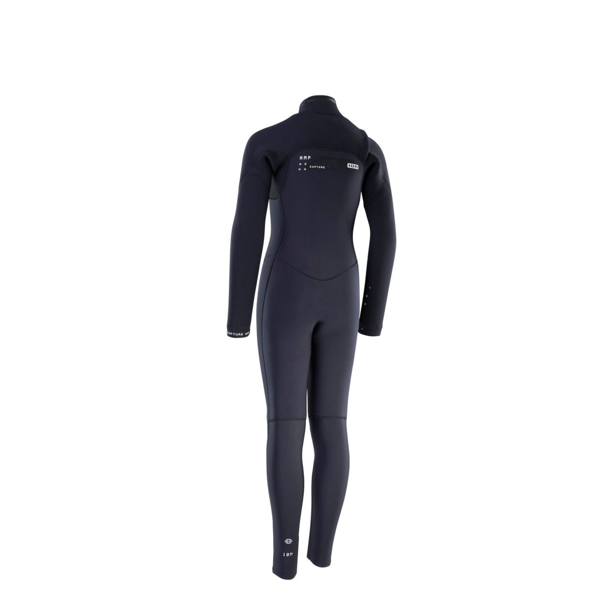 ION Capture Amp 5/4 Front Zip Junior Neoprenanzug in Schwarz, Frontansicht