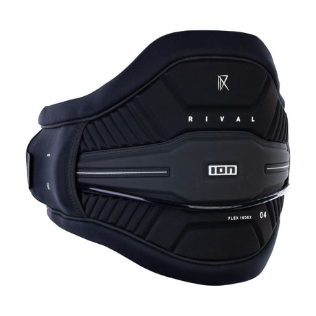 ION Rival Kite Trapez Herren 2026, Schwarz, Seitansicht, Waist Harness mit Flex Index Technology