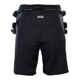 ION B2 2026 Shorts in Schwarz, Rückansicht mit seitlichen Verschlüssen und Polsterung