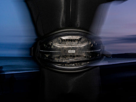 ION Spectre 2026 Kiteboard Bindung schwarz mit Fußschlaufen, Draufsicht