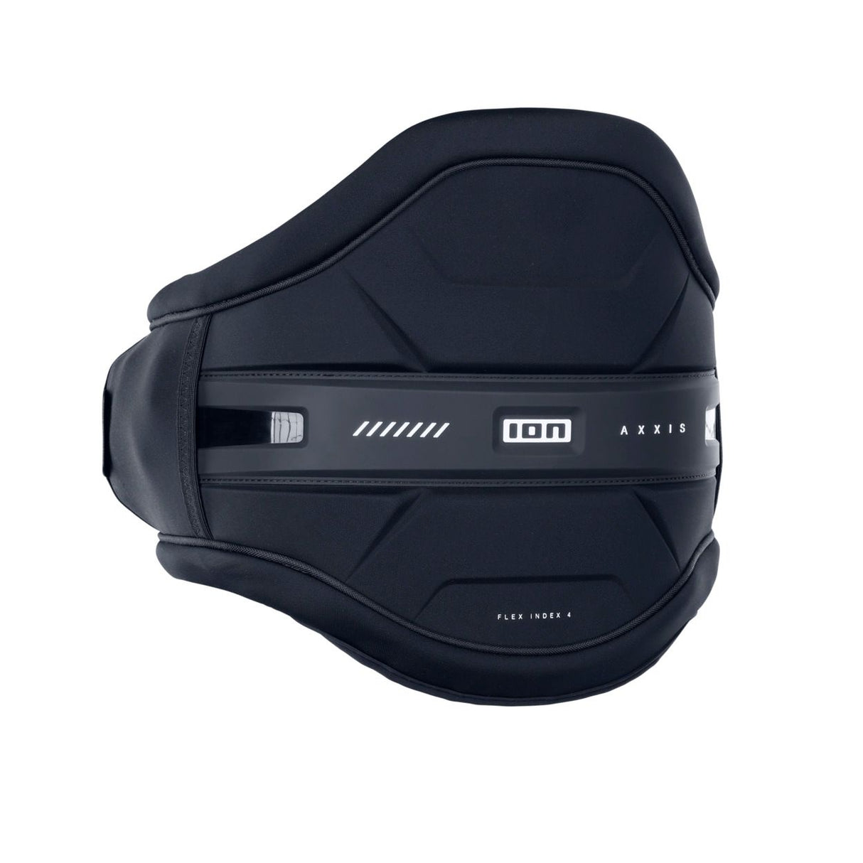 ION Axxis Windsurf Trapez Herren 2026 in Schwarz, Frontalansicht mit Neopren-Material und ergonomischem Design