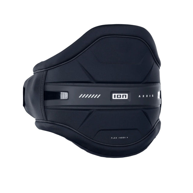ION Axxis Windsurf Trapez Herren 2026 in Schwarz, Frontalansicht mit Neopren-Material und ergonomischem Design
