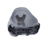 ION Rival 2026 Trapez Kite Waist Harness grau schwarz mit Auftriebskörper Frontansicht