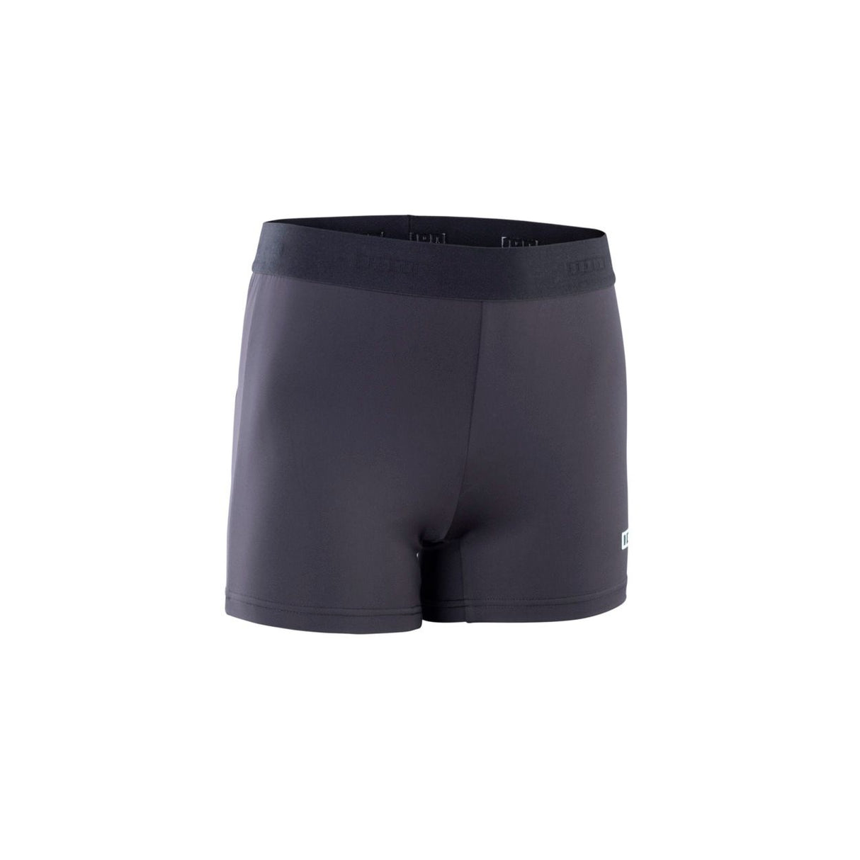 ION Rashguard Shorts Women 2026 Damen-Badeshorts in Dunkelgrau aus schnelltrocknender Materialfrontalansicht