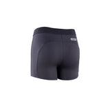 ION Rashguard Shorts Women 2026 in Schwarz, Rückansicht, Funktionsmaterial mit ION Logo, Wassersport-Badeshorts
