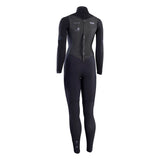 ION Amaze Amp 4/3 Back Zip Damen Neoprenanzug schwarz, Frontalansicht, langärmlig mit Rückenreißverschluss