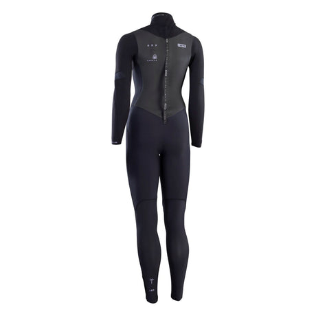 ION Amaze Amp 4/3 Back Zip Damen Neoprenanzug schwarz, Frontalansicht, langärmlig mit Rückenreißverschluss