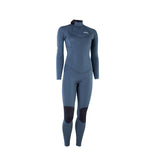 ION Element 5/4 Back Zip Neoprenanzug Damen blau mit Rückenreißverschluss, Frontalansicht
