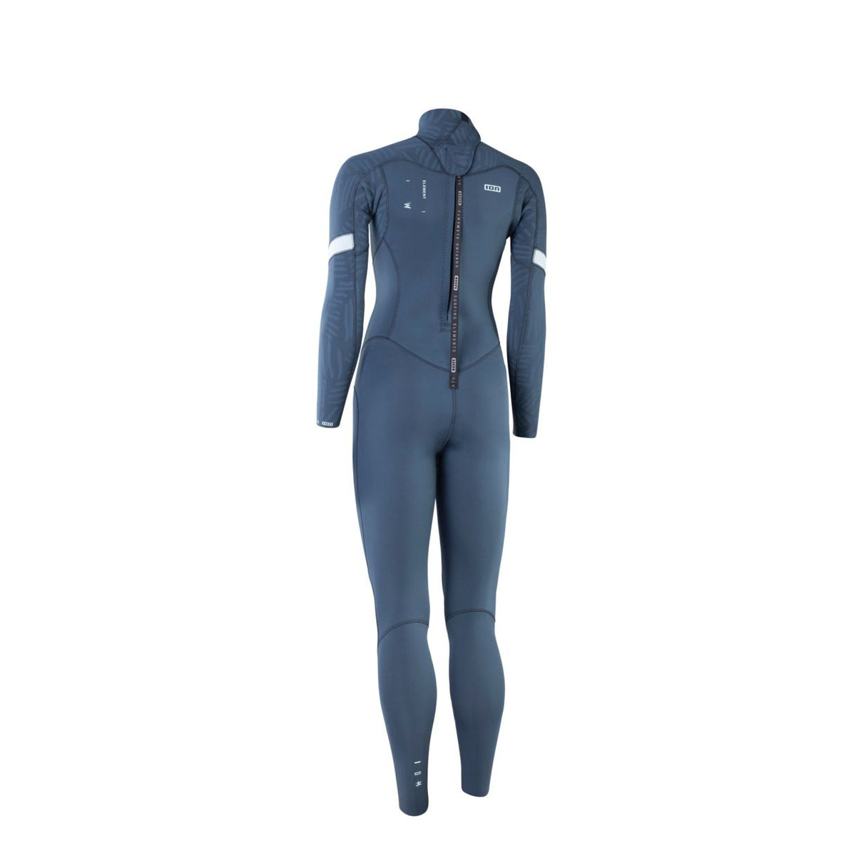 ION Element 5/4 Back Zip Damen Neoprenanzug in Blau, Frontansicht