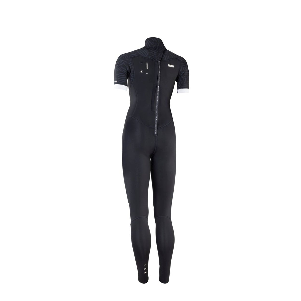 ION Element 3/2 SS Back Zip Neoprenanzug Damen schwarz Frontalansicht