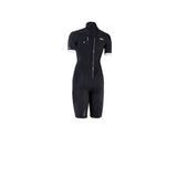 ION Element 2/2 Shorty Back Zip Damen Neoprenanzug Schwarz mit Reißverschluss hinten, Frontalansicht
