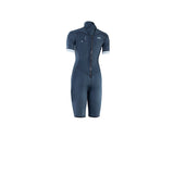 ION Element 2/2 Shorty Back Zip Damen Neoprenanzug in Dunkelblau, Frontansicht