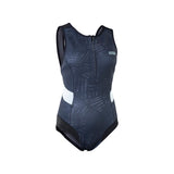 ION Amaze V-Back 1.5 Damen Neoprenanzug in Dunkelblau mit weißen Seitenpanels, Frontreißverschluss, Frontalansicht