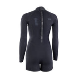 ION Amaze Amp Shorty 2.0 LS Back Zip Women Neoprenanzug schwarz, Rückenreißverschluss, Rückansicht