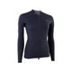 ION Amaze Amp Zip Top 1.5 Damen, Neoprenshirt dunkelblau, Frontalansicht mit Reißverschluss