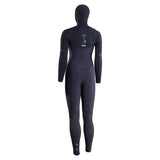 ION Amaze Amp 6/5 Neoprenanzug mit Kapuze und Front-Zip für Damen, schwarz, Rückansicht