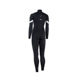 ION Element 5/4 Front Zip Damen Neoprenanzug schwarz mit weißen Streifen, Frontreißverschluss, Frontansicht