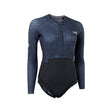 ION Amaze Hot Shorty 1.5 LS Neoprenanzug Damen Blau Schwarz Frontreißverschluss Vorderansicht