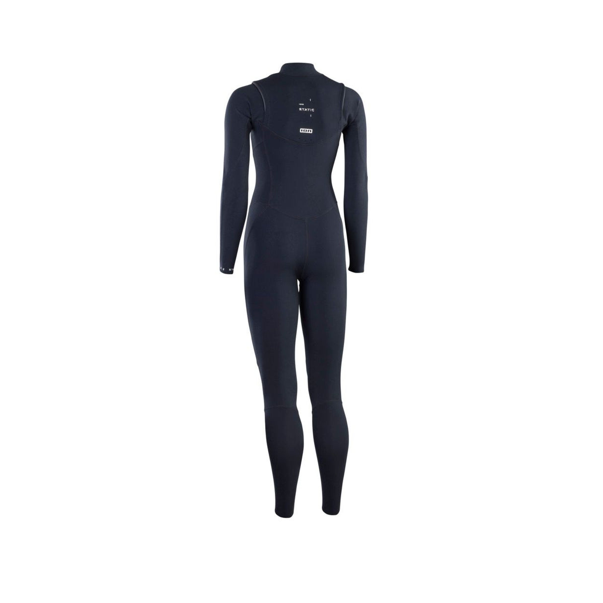 ION Static 3/2 Front Zip Damen Neoprenanzug in Schwarz, Frontansicht