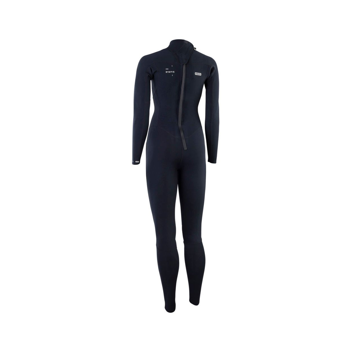 ION Static 3/2 Back Zip Women Neoprenanzug in Dunkelblau, Frontalansicht, 3mm Neopren mit Rückenreißverschluss