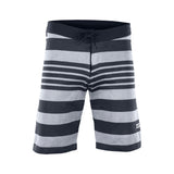 ION Surf Shield 2026 Boardshorts in Marineblau und Grau mit Streifen, Vorderansicht