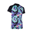 ION Rashguard Capture 2026 mit farbenfrohem geometrischem Muster, schwarze Raglan-Ärmel, Frontansicht