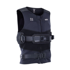 ION Rush Wing Vest 2026 Wakeboard Weste in Dunkelblau mit Reißverschluss und Sicherheitsgurten, Frontansicht