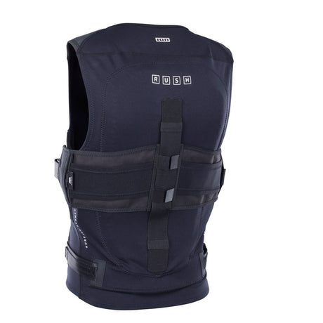 ION Rush Wing Vest 2026 Neopren Weste marine, Frontansicht mit Verschlussriemen und Logo