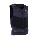 ION Rush Wing Vest 2026 Wakeboard Weste in Schwarz und Grau mit Reißverschluss, Frontansicht