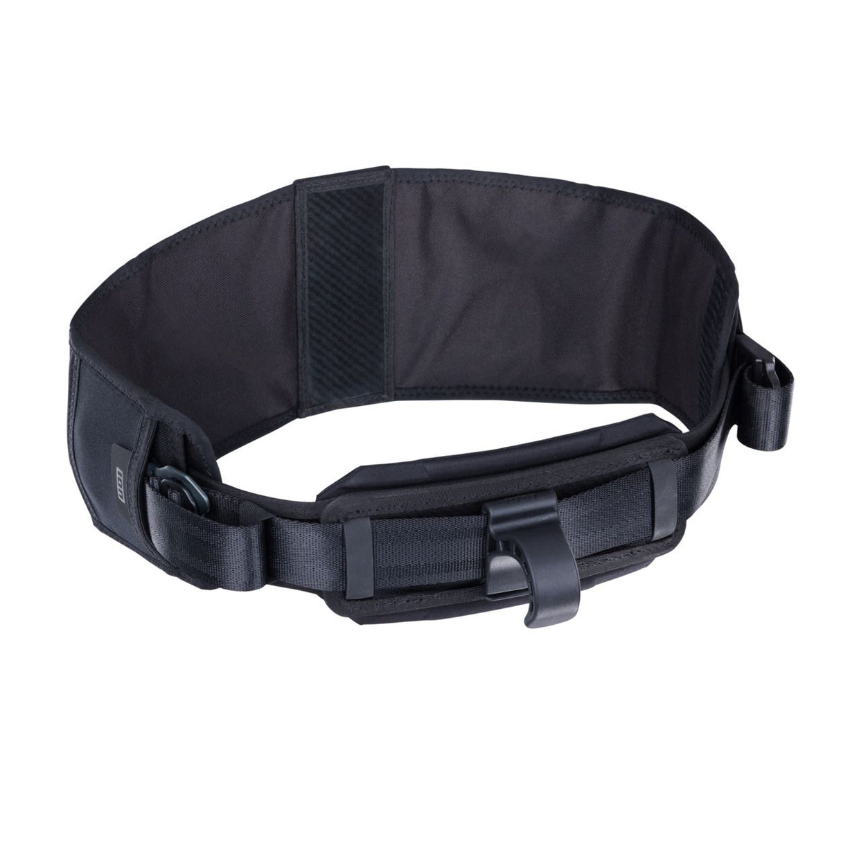 ION Rush Wing Vest 2026 Trapez schwarz, Frontansicht mit Neopren und Befestigungsgurten
