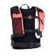 ION Explorer Bag 2026 Rucksack schwarz mit korallenrot Taschen und Netzrücken, Frontalansicht