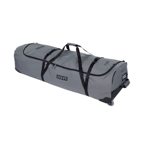 ION Kite Gearbag Core 2026 grau mit schwarzen Gurten und Rollen, Seitenperspektive