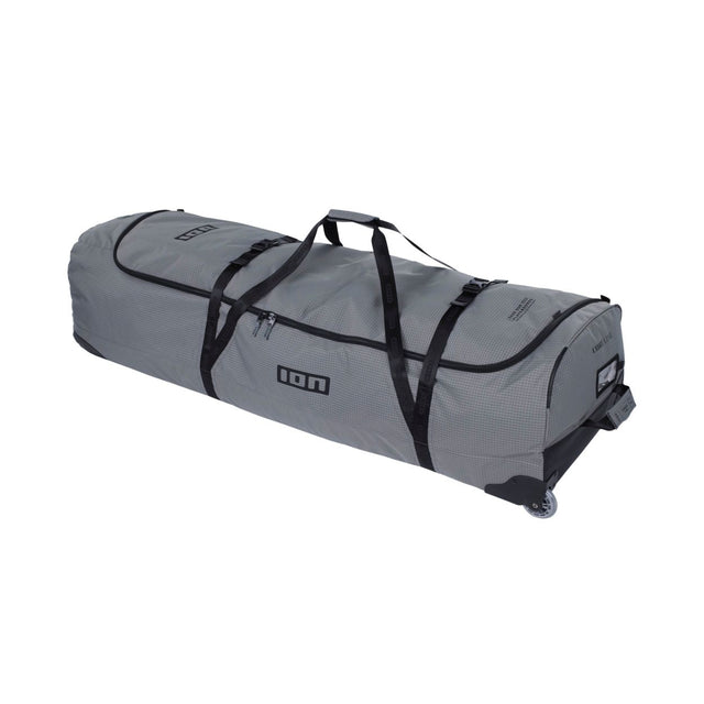 ION Kite Gearbag Core 2026 grau mit schwarzen Gurten und Rollen, Seitenperspektive