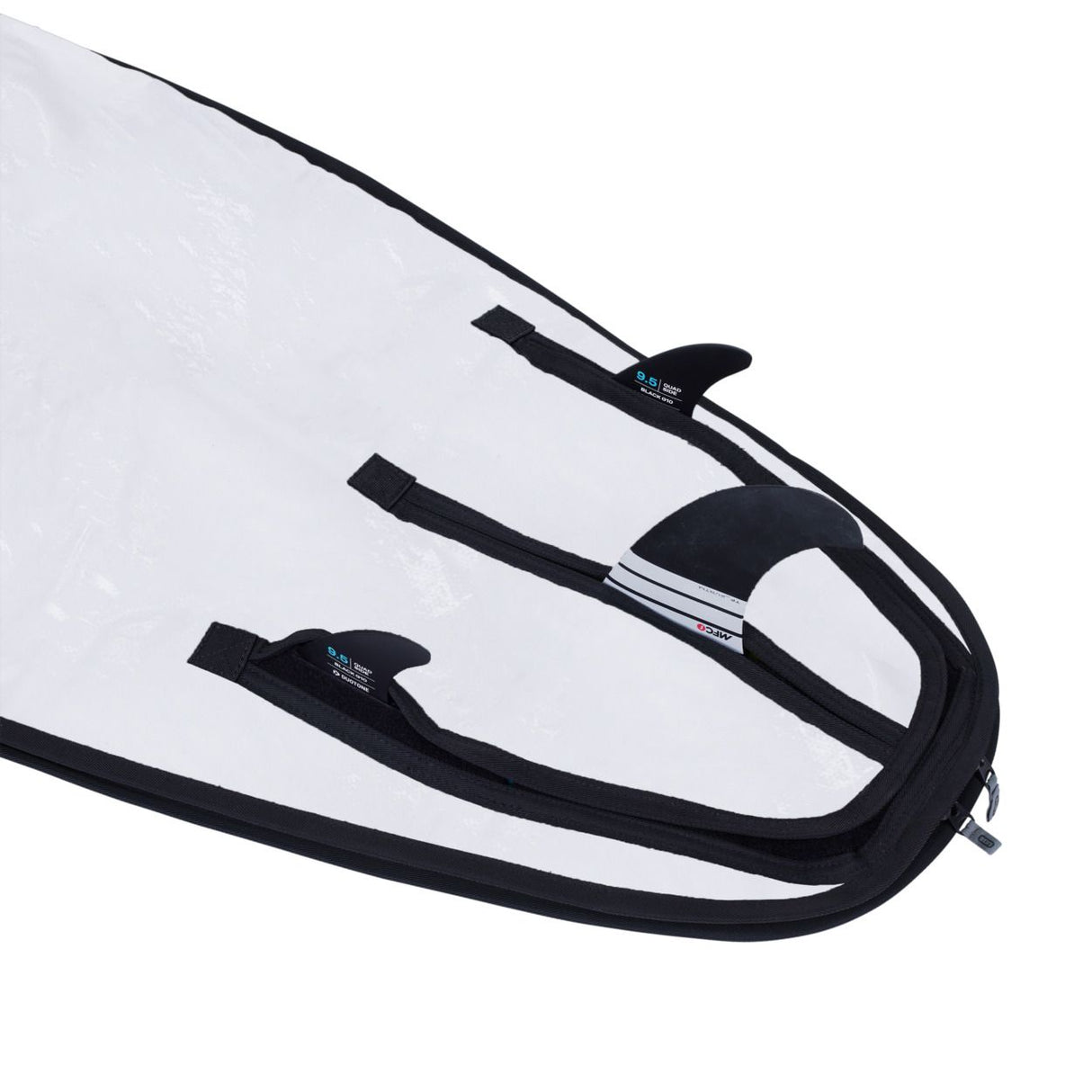 ION Windsurf Boardbag Core 2026 weiß-schwarz mit Tragegriffen, Detailansicht
