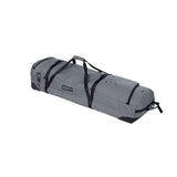 ION Kite Gearbag Core 2024 grau, Transporttasche mit schwarzen Griffen und Verschlussbändern, Seitenprofil