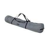 ION Windsurf Quiverbag Core 2026, grau, Transporttasche mit schwarzen Trägern und Riemen, Seitenperspektive