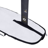 ION Prone Foil Boardbag Core 2026, weiß-schwarze Transporttasche mit dunklem Griff, Detailansicht