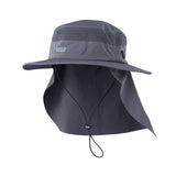 ION Safari Hat PRO 2026 Grau mit abnehmbarem Nackenschutz, Frontalansicht