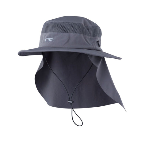ION Safari Hat PRO 2026 Grau mit abnehmbarem Nackenschutz, Frontalansicht
